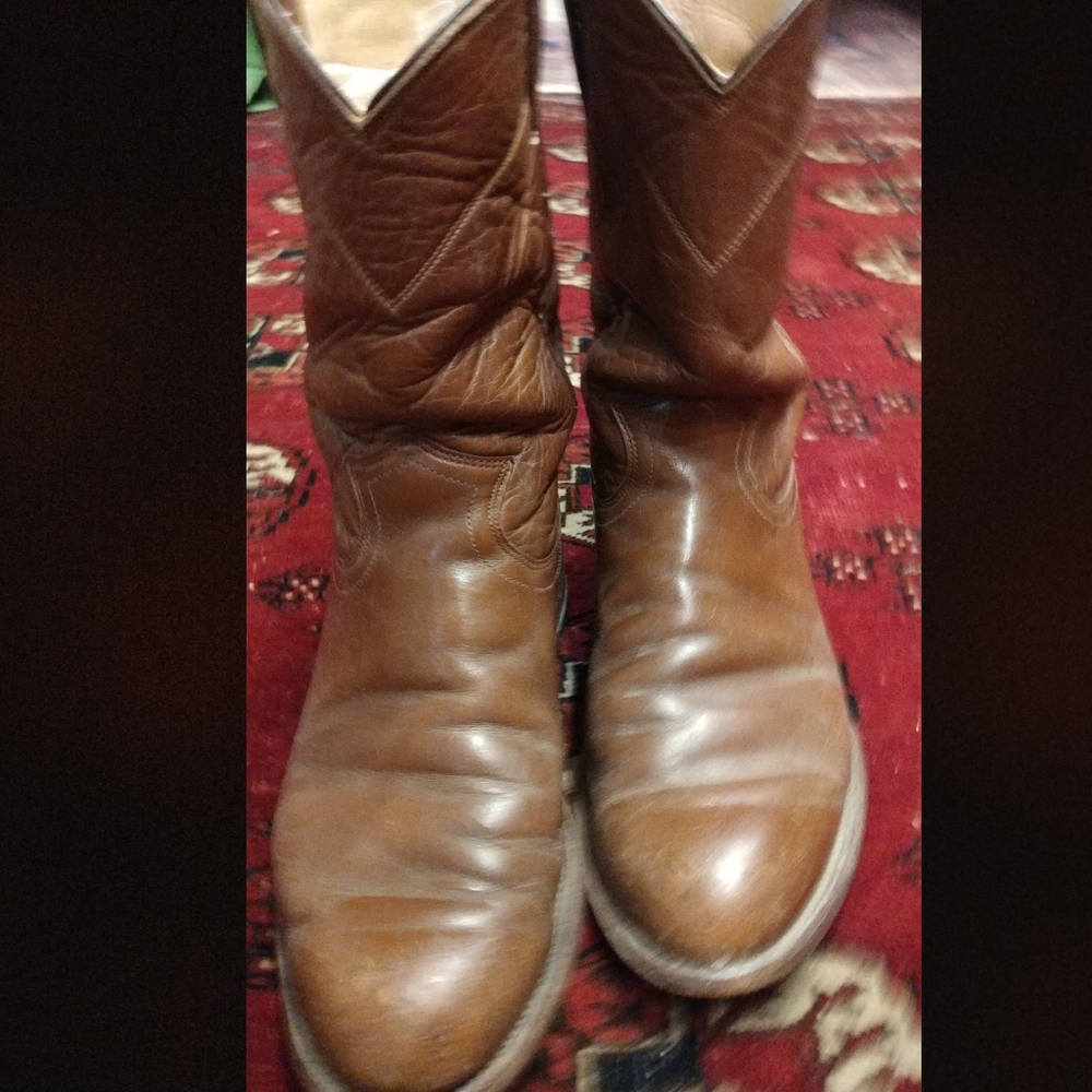 Vintage Justin Low Cowboy Boots